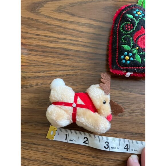 Vintage Christmas plush and tree ornaments - Picture 8 of 8